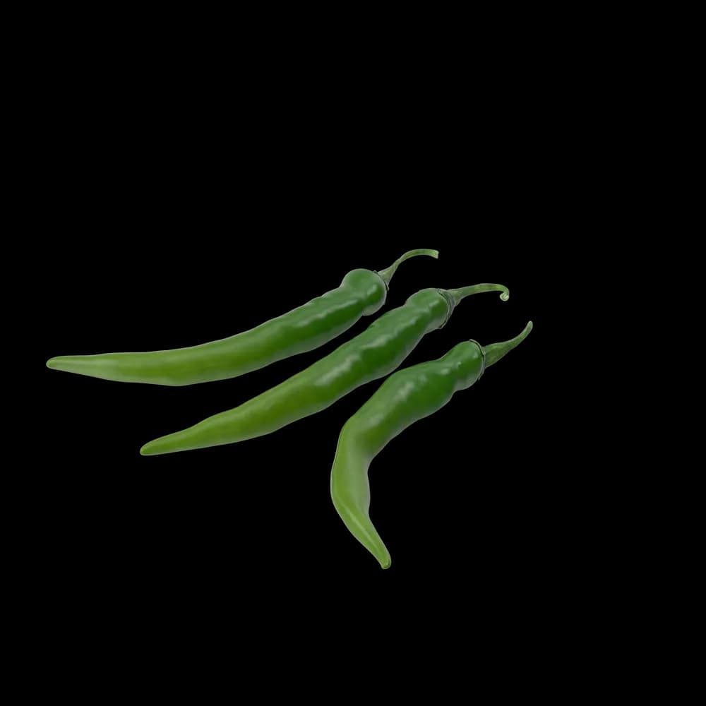Spicy green chili pepper, ideal for adding heat to your favorite recipes.
