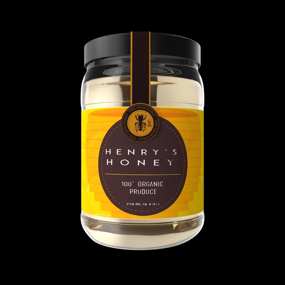 Pure and natural honey in a convenient jar, perfect for sweetening beverages or drizzling over food.