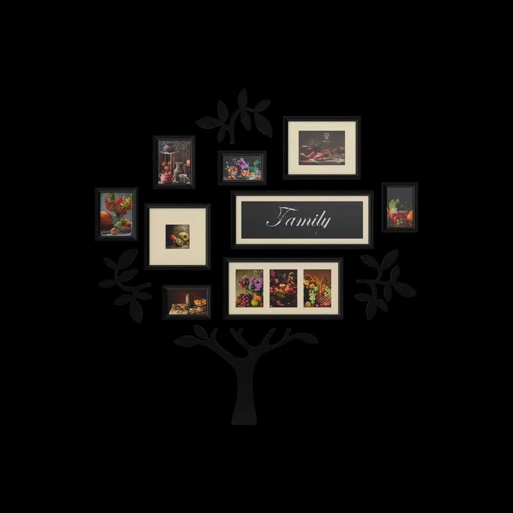 The Family Tree Photo Frame is a sentimental and stylish way to display your cherished family memories. With multiple photo slots, it tells the story of your loved ones.