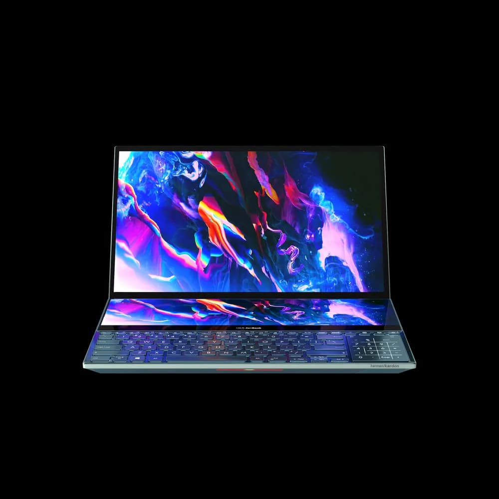 The Asus Zenbook Pro Dual Screen Laptop is a high-performance device with dual screens, providing productivity and versatility for creative professionals.