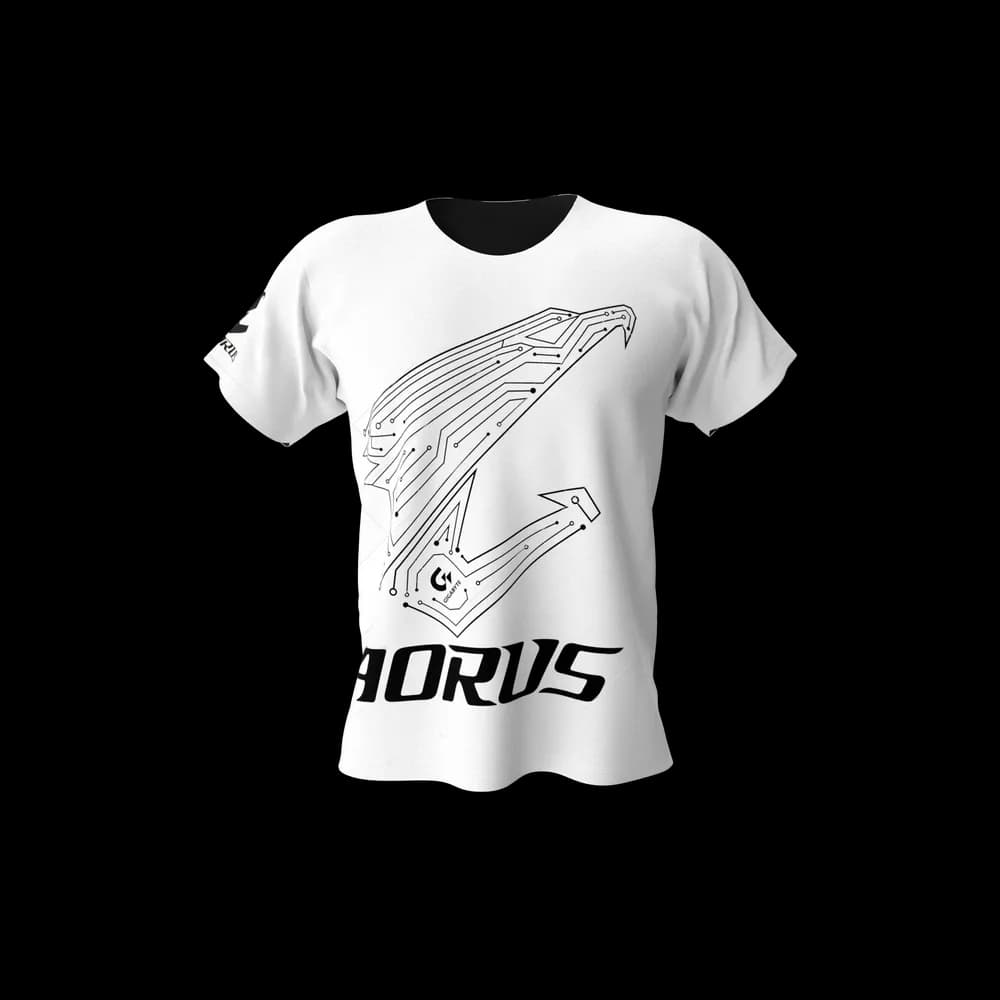 The Gigabyte Aorus Men Tshirt is a cool and casual shirt for gaming enthusiasts. With the Aorus logo and sleek design, it's perfect for expressing your gaming style.