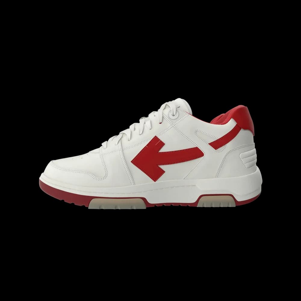 The Sports Sneakers in Off White and Red combine style and functionality, making them a fashionable choice for sports enthusiasts. The red and off-white color combination adds a bold and energetic touch.