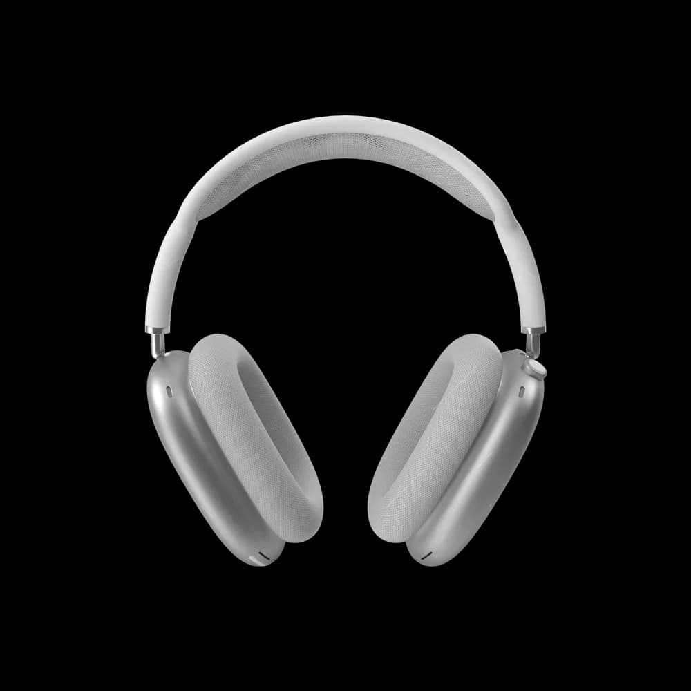 The Apple AirPods Max in Silver are premium over-ear headphones with high-fidelity audio, adaptive EQ, and active noise cancellation. Experience immersive sound in style.