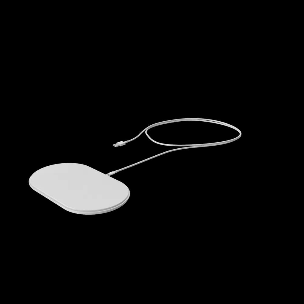 The Apple AirPower Wireless Charger provides a convenient way to charge your compatible Apple devices wirelessly. Simply place your devices on the charging mat for effortless charging.