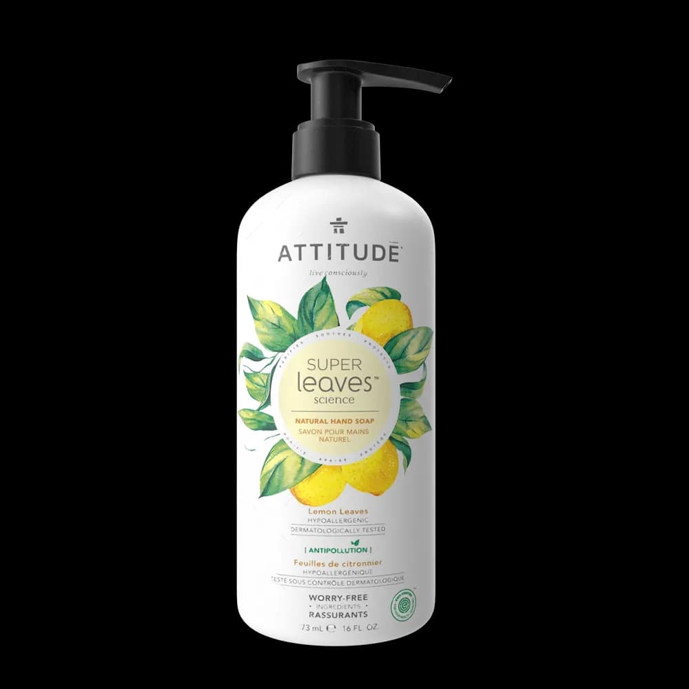 Attitude Super Leaves Hand Soap is a natural and nourishing hand soap enriched with the goodness of super leaves. It cleanses and moisturizes your hands, leaving them feeling fresh and soft.
