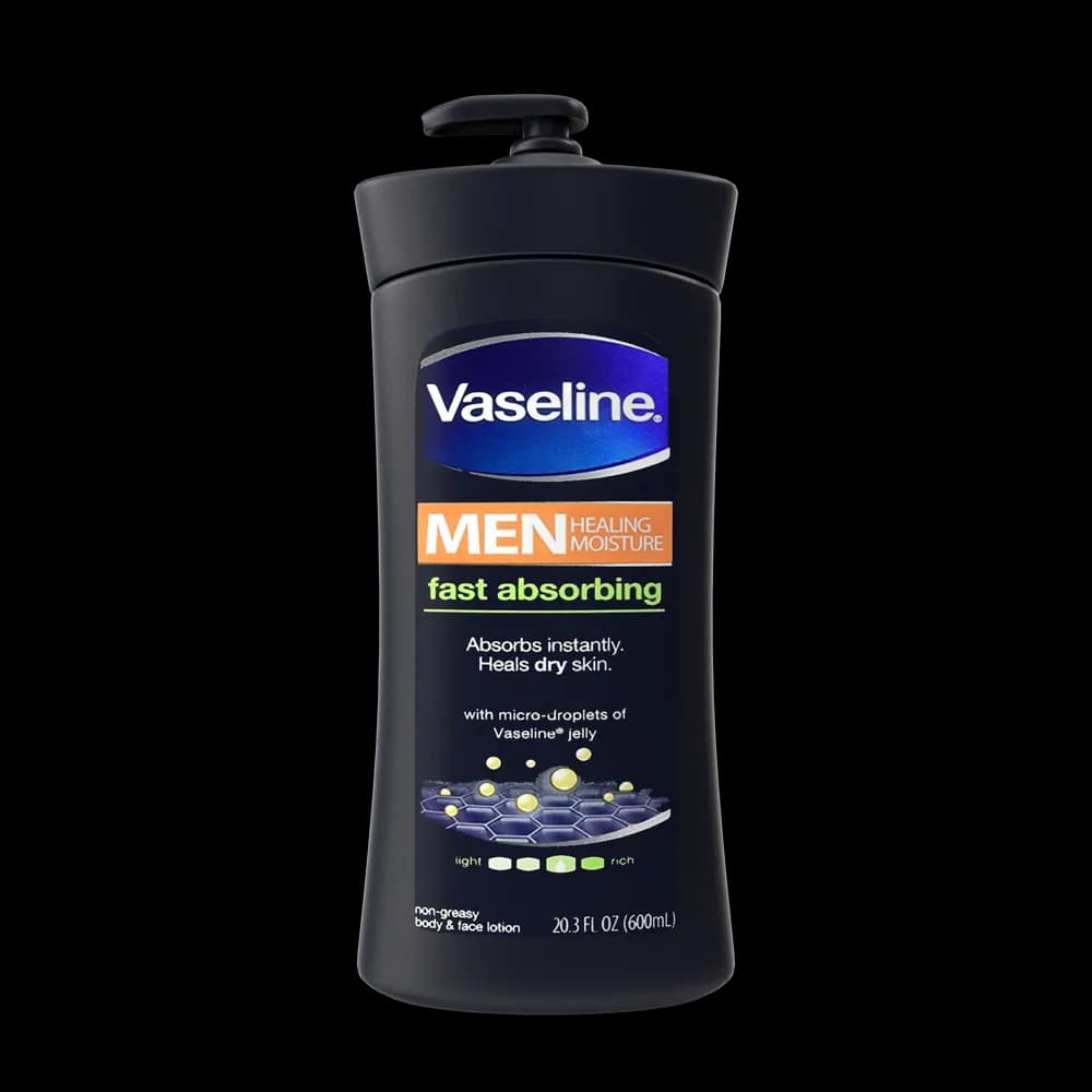 Vaseline Men Body and Face Lotion is a specially formulated lotion designed to provide long-lasting moisture to men's skin. It absorbs quickly and helps keep the skin hydrated and healthy.