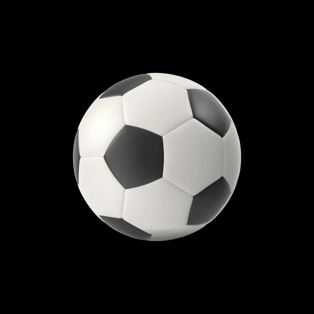 The Football, also known as a soccer ball, is the standard ball used in the sport of football (soccer). It is designed for kicking and passing in the game.