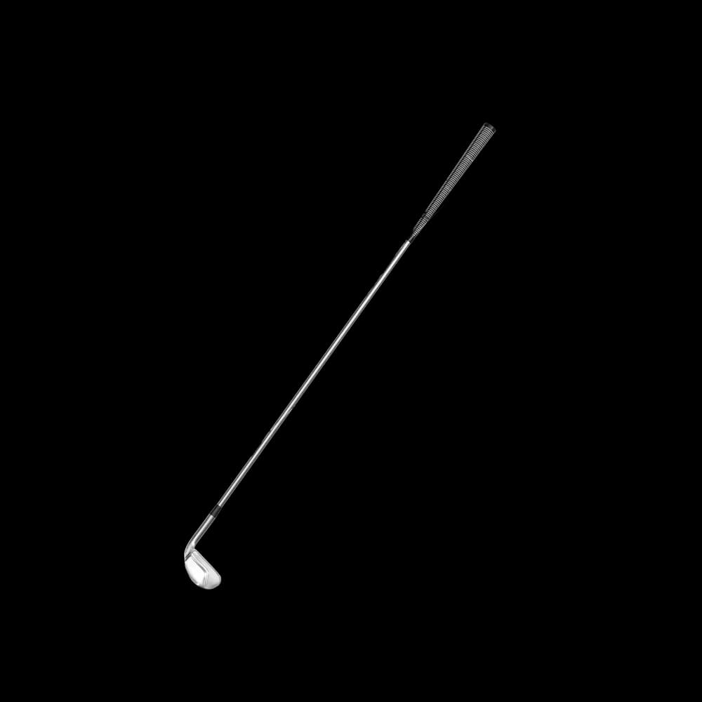 The Iron Golf is a type of golf club designed for various golf shots. It features a solid metal head and is used for approach shots, chipping, and other golfing techniques.