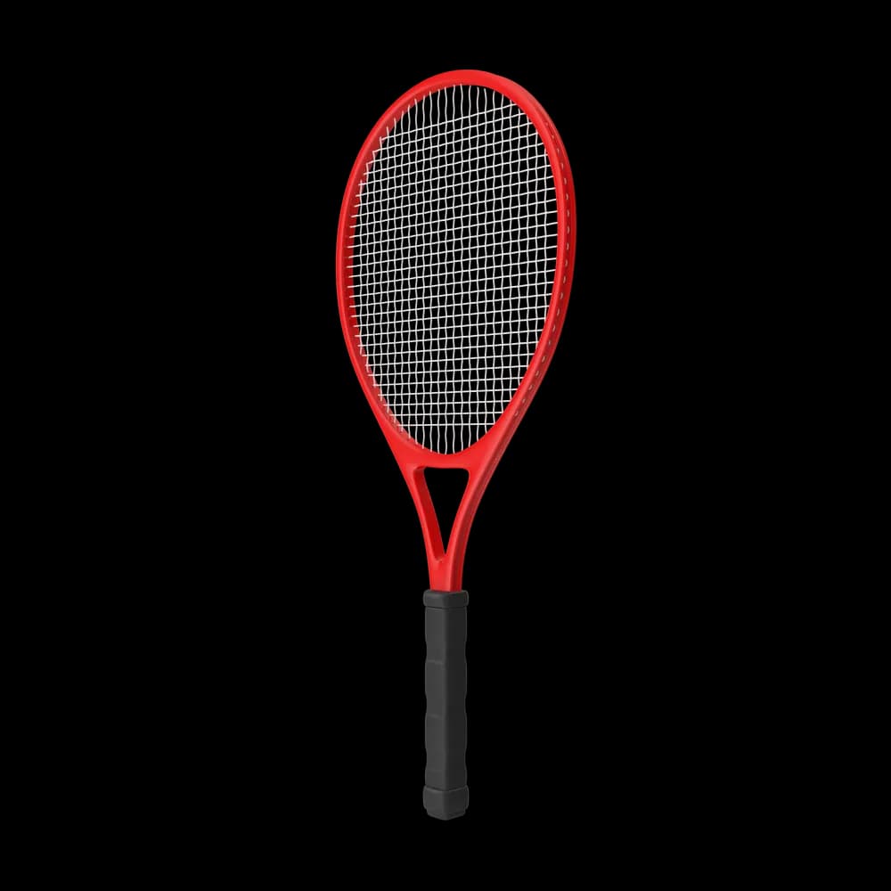 The Tennis Racket is an essential piece of equipment used in the sport of tennis. It features a frame with strings and a grip, allowing players to hit the tennis ball.