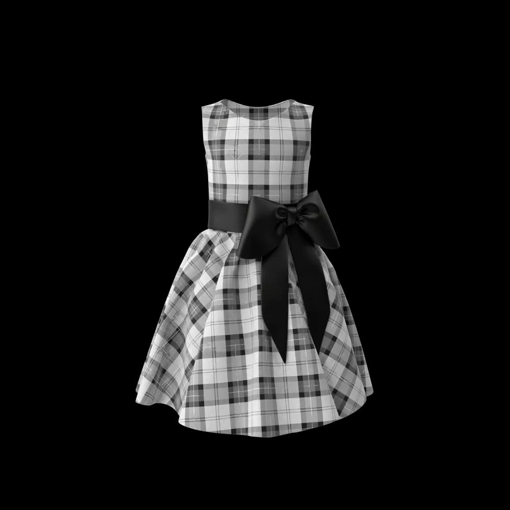 The Tartan Dress features a classic tartan pattern, bringing a timeless and sophisticated touch to your wardrobe. Perfect for fall and winter, it adds a hint of traditional charm.