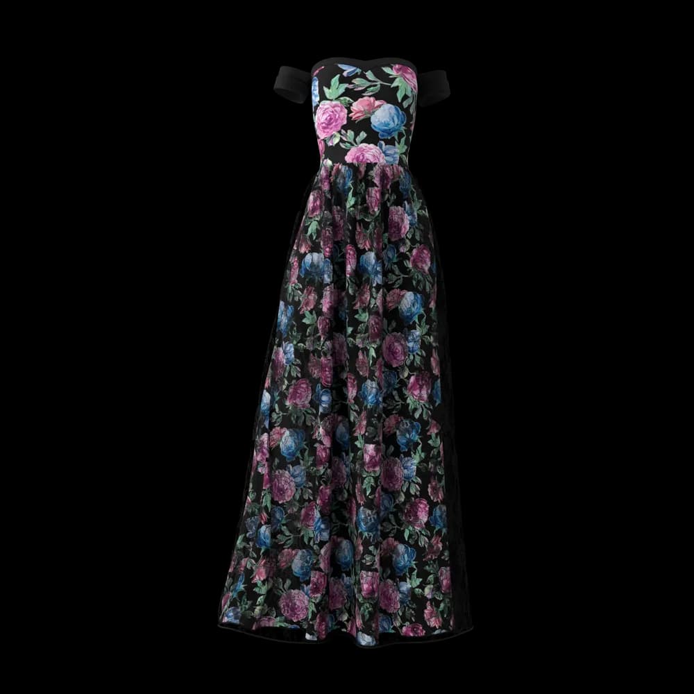 The Black Women's Gown is an elegant and timeless evening gown. With a sleek black design, it's perfect for formal events and special occasions, exuding sophistication and style.