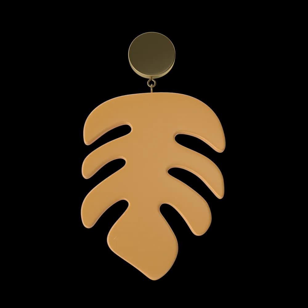 The Tropical Earring is a fun and playful accessory inspired by tropical elements. Featuring vibrant colors and a lively design, it's perfect for adding a touch of summer to your look.